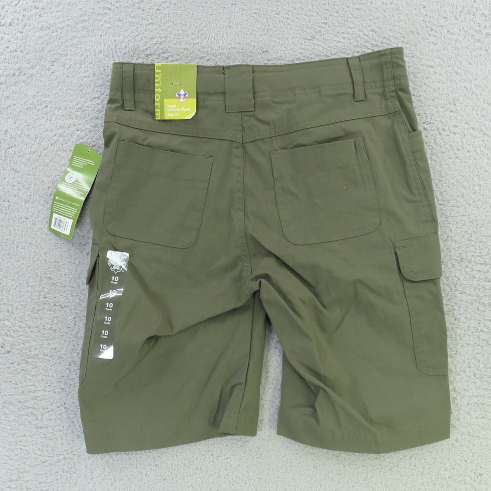 Boy Scouts of America BSA CUB Uniform Green Shorts sz 10 New NWT - Picture 7 of 11